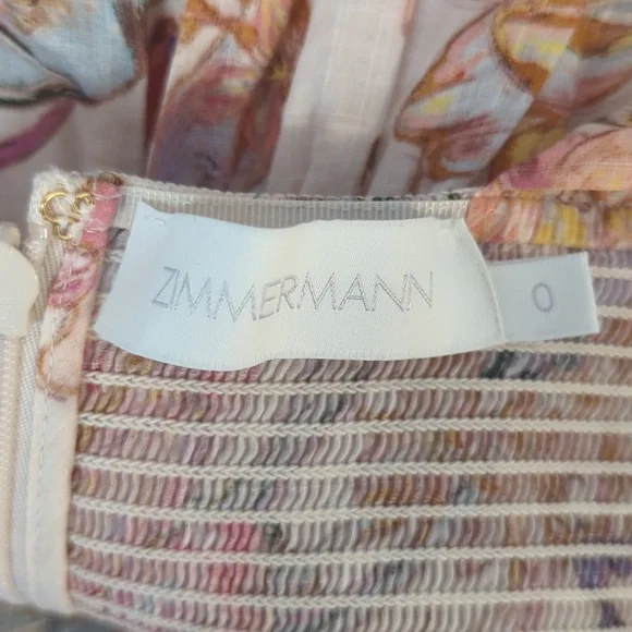 Zimmermann Midi Tie Shoulder Dress - Picture 6 of 7